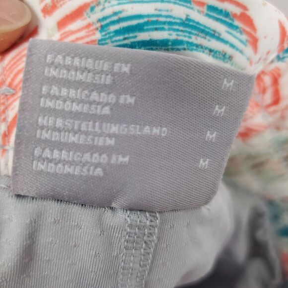 Men's COLUMBIA PFG Lined 9" Water Shorts Trunks Fishing Orange Palm‎ Leaves SZ M - Picture 13 of 13